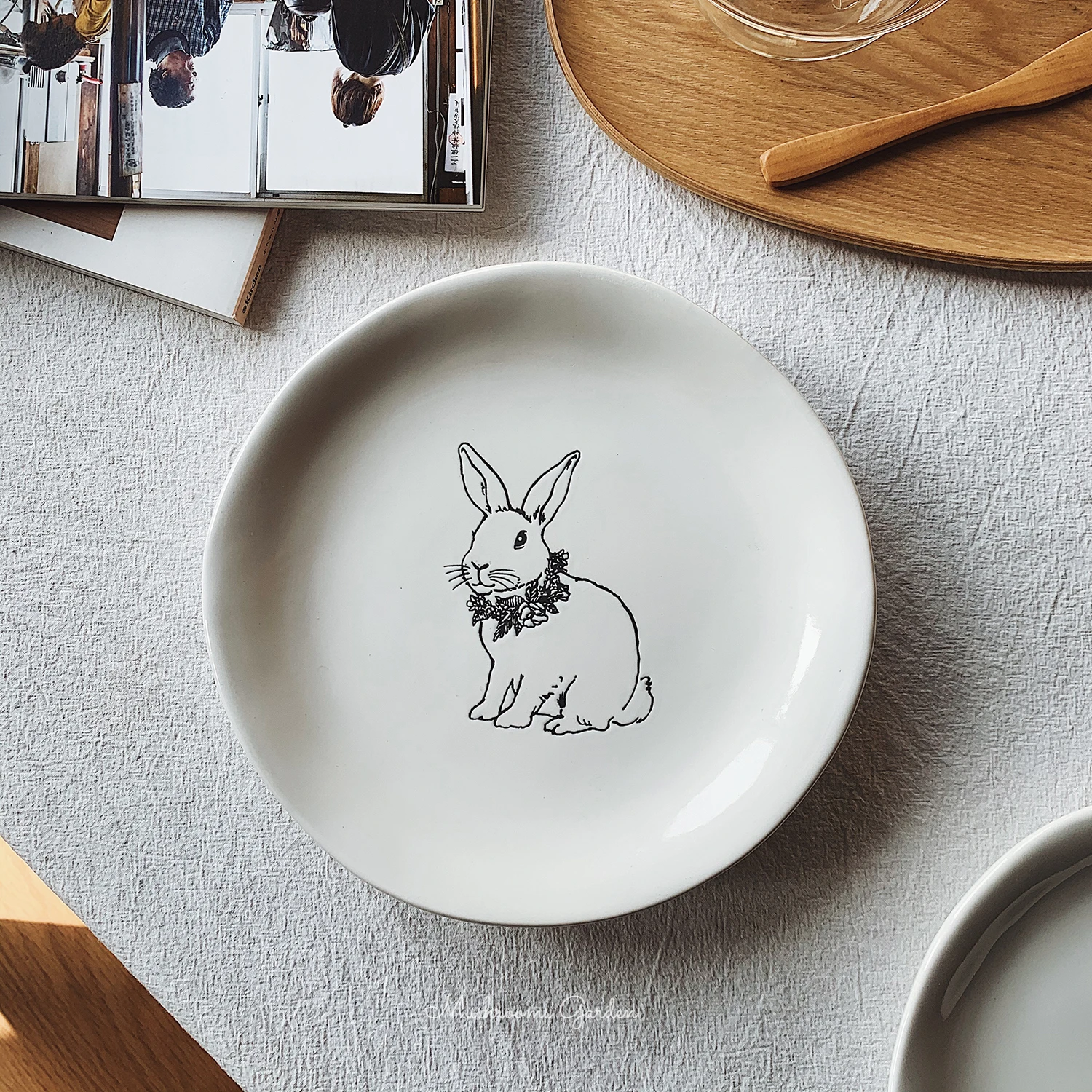 Mushrooms Garden Super Cute Japanese Simple Irregular Kawaii Wearing Flower Fat Rabbit Ceramic Breakfast Plate Dessert Plate
Mushrooms Garden Super Cute Japanese Simple Irregular Kawaii Wearing Flower Fat Rabbit Ceramic Breakfast Plate Dessert Plate