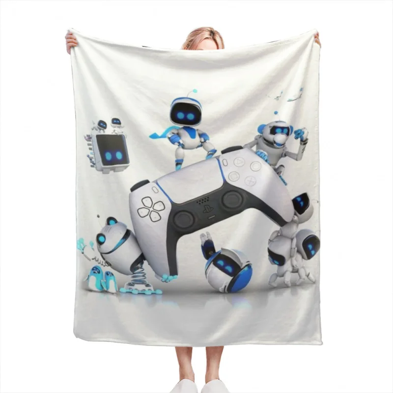 

Astrobot Throw Blankets Airplane Travel Decoration Soft Warm Bedspread