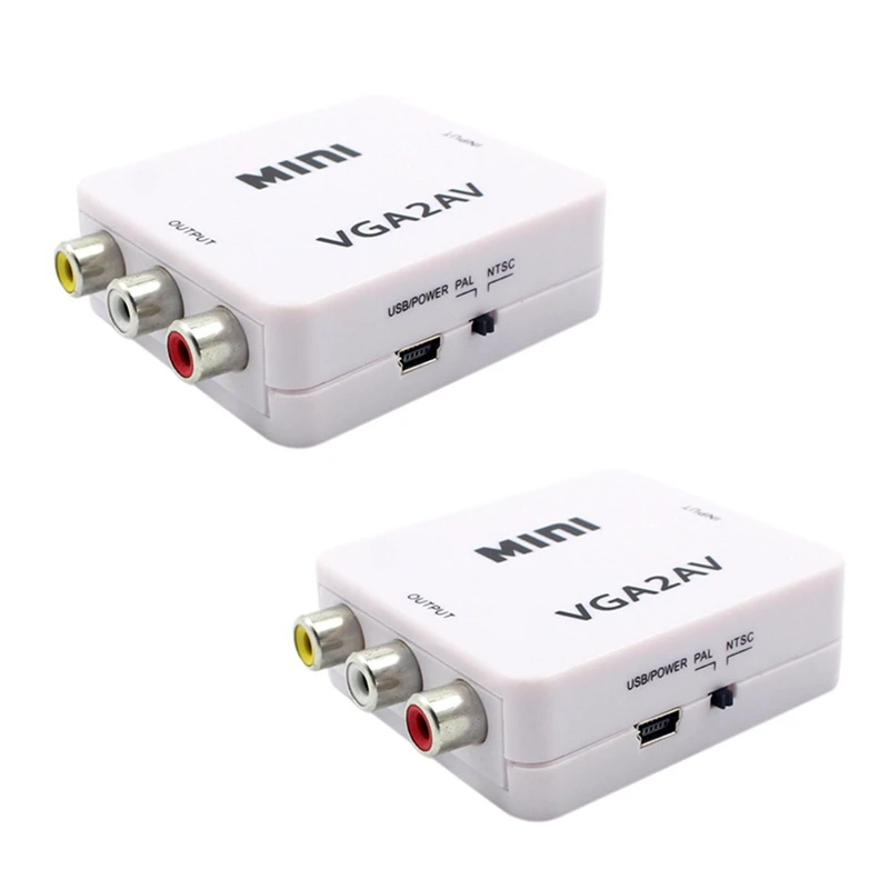 HOT-2X VGA To AV Mini Converter Scaler Adapter Support 1080P VGA2AV Converter PC To TV HD Computer To TV
HOT-2X VGA To AV Mini Converter Scaler Adapter Support 1080P VGA2AV Converter PC To TV HD Computer To TV