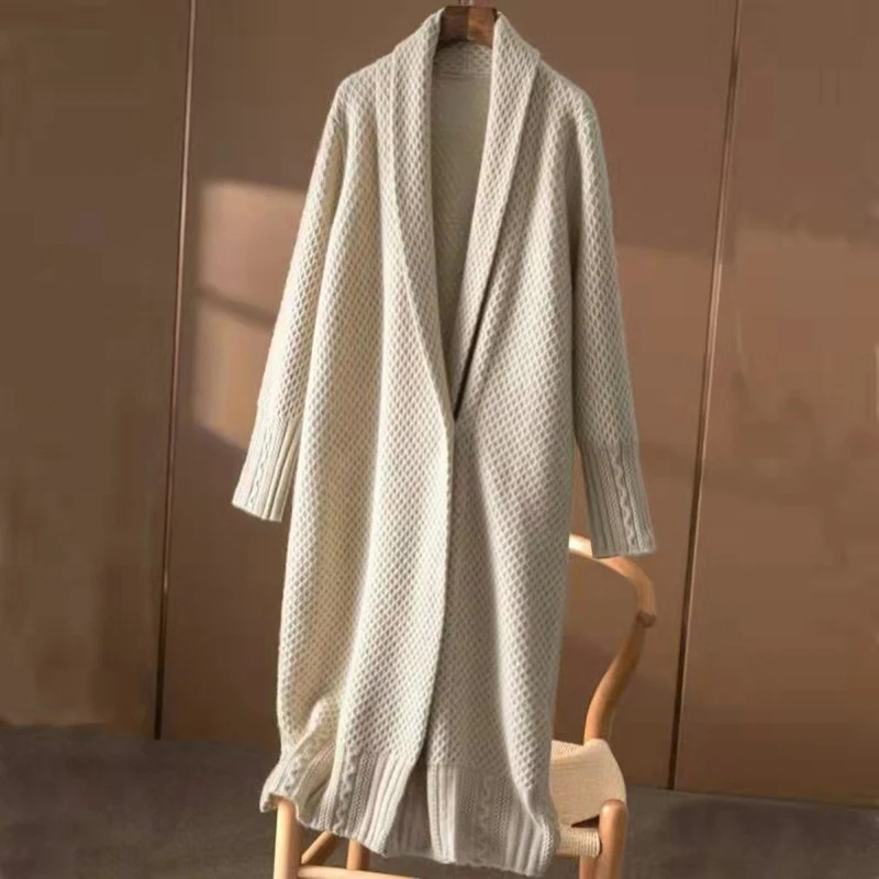 Casual Long Cashmere Cardigan Women Tops Vintage Loose Sweater Coat Solid Oversized Jumper Korean Fashion Clothes
Casual Long Cashmere Cardigan Women Tops Vintage Loose Sweater Coat Solid Oversized Jumper Korean Fashion Clothes