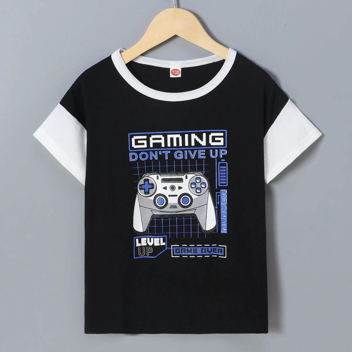 Children's Round Neck New Temperament Summer T-shirt Short Sleeve Simple Trend All-match Leisure style Children's Clothing
Children's Round Neck New Temperament Summer T-shirt Short Sleeve Simple Trend All-match Leisure style Children's Clothing