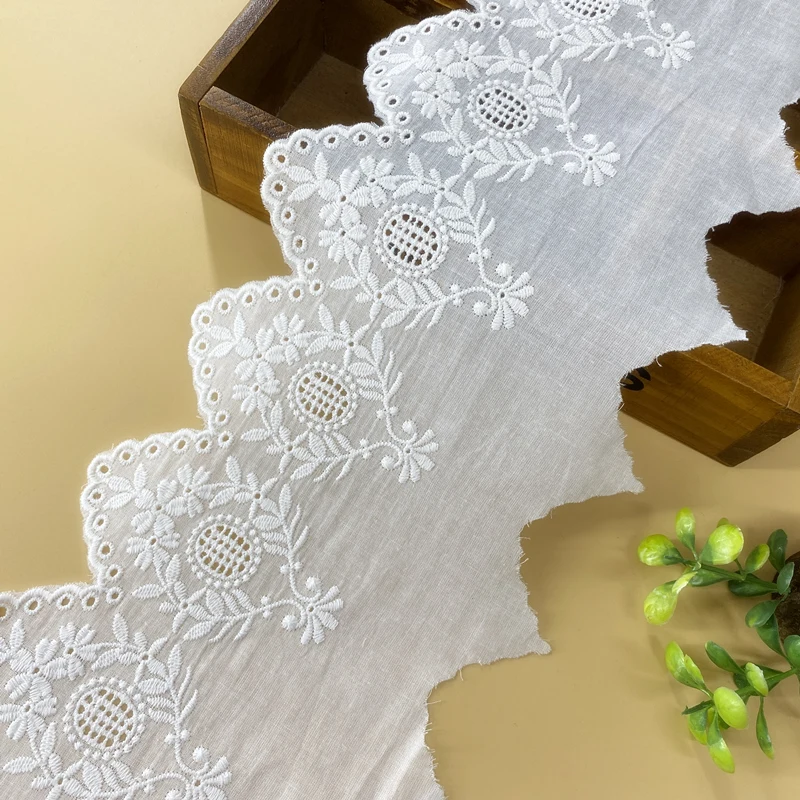 14Yard White Cotton Cloth Lace Embroidery Lace Trims Lace Fabric Ribbon Handmade DIY Garment Sewing Hemline Clothing Accessories
14Yard White Cotton Cloth Lace Embroidery Lace Trims Lace Fabric Ribbon Handmade DIY Garment Sewing Hemline Clothing Accessories