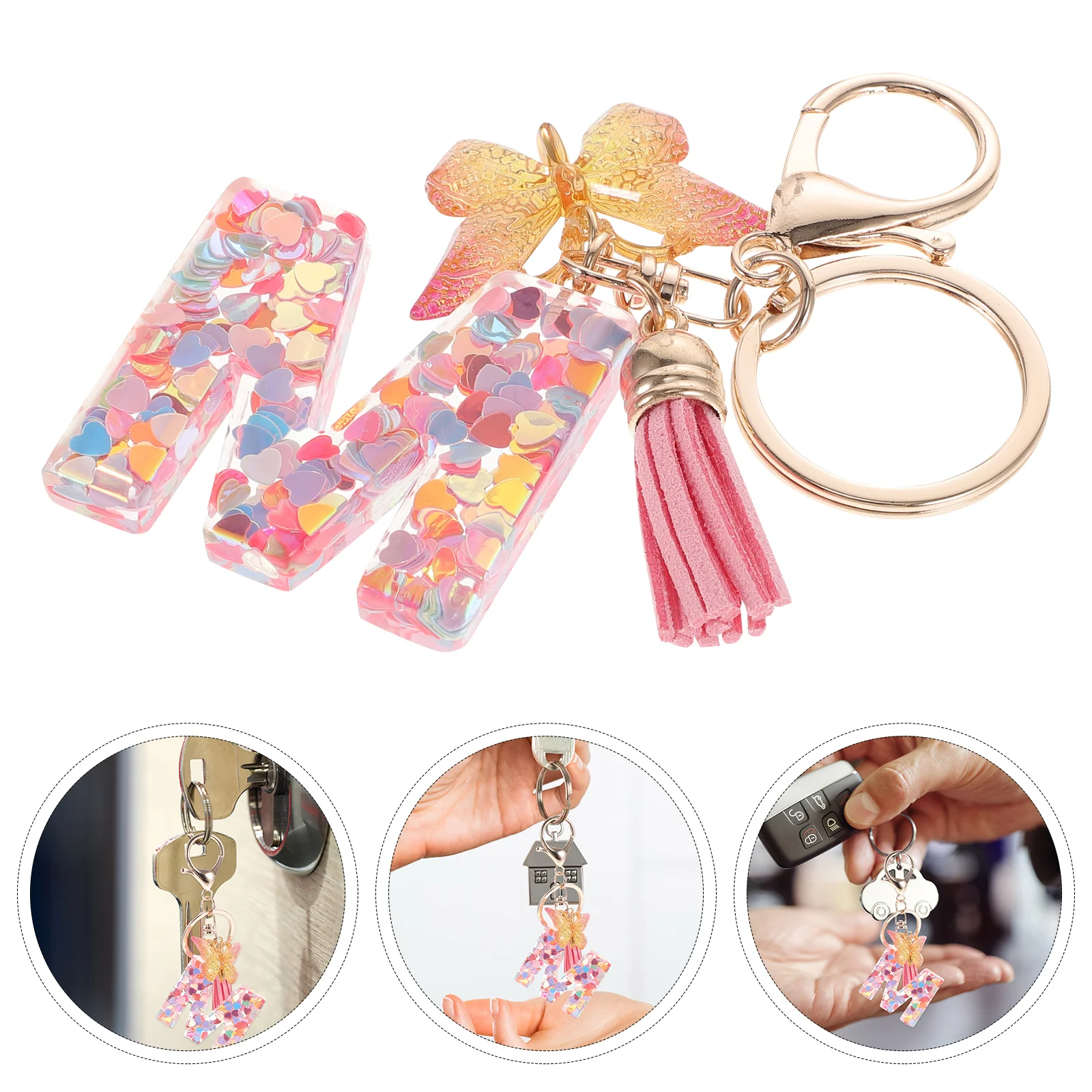 Letter M Keyring Glitter Keychain Love Keychain Bag Ornament Car Keychain Women Letter Keychain Colorful Gift Keyring
Letter M Keyring Glitter Keychain Love Keychain Bag Ornament Car Keychain Women Letter Keychain Colorful Gift Keyring