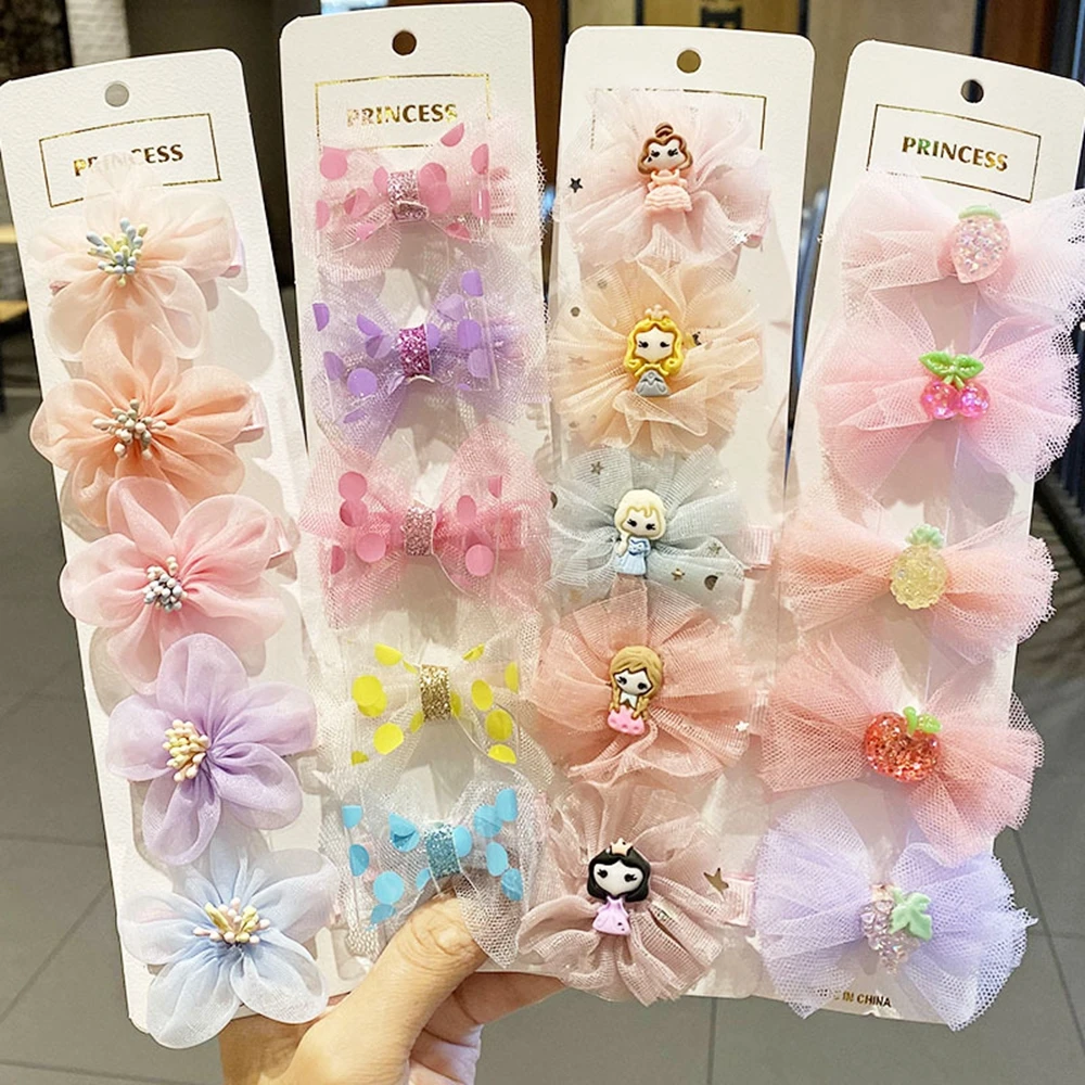 5PCS Girls Sweet Colorful Barrettes Lace Hair Ornament Clips Bow Hairpins Hair Clip
5PCS Girls Sweet Colorful Barrettes Lace Hair Ornament Clips Bow Hairpins Hair Clip