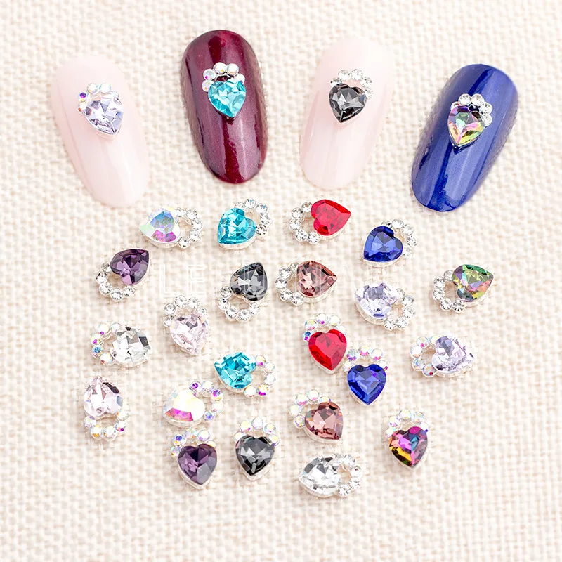 Nail accessories luxury special-shaped colorful peach-heart large diamond nail stickers decorative alloy nail accessories
Nail accessories luxury special-shaped colorful peach-heart large diamond nail stickers decorative alloy nail accessories