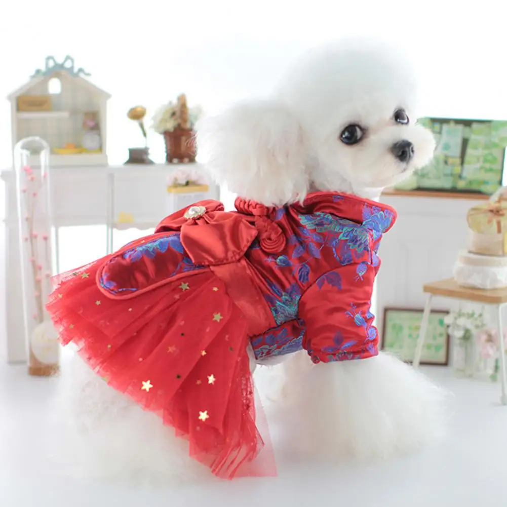 Cute Pet Dress Coil Button Pet Wedding Dress Mesh Patchwork Thickened Cute for Bichon Frise Autumn Winter Skirt Christmas Dog
Cute Pet Dress Coil Button Pet Wedding Dress Mesh Patchwork Thickened Cute for Bichon Frise Autumn Winter Skirt Christmas Dog