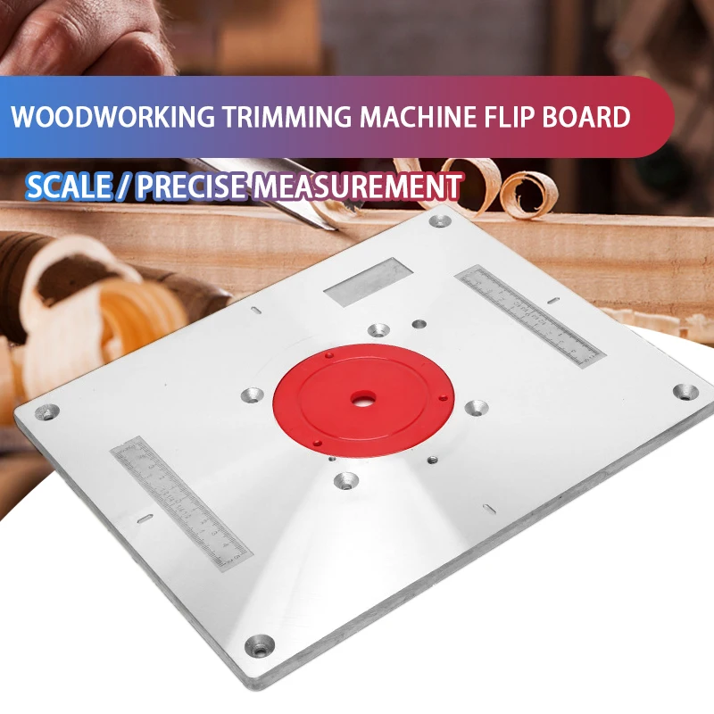 Electric wood milling trimming machine Flip Plate guide table Aluminum Table Insert Plate For Woodworking Work Bench
Electric wood milling trimming machine Flip Plate guide table Aluminum Table Insert Plate For Woodworking Work Bench