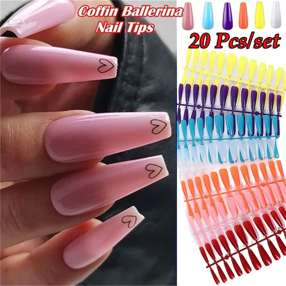 20Pcs Candy color Beauty Tools UV Gel Acrylic Full Cover False Nail Tips Manicure Coffin Fake Nails
20Pcs Candy color Beauty Tools UV Gel Acrylic Full Cover False Nail Tips Manicure Coffin Fake Nails