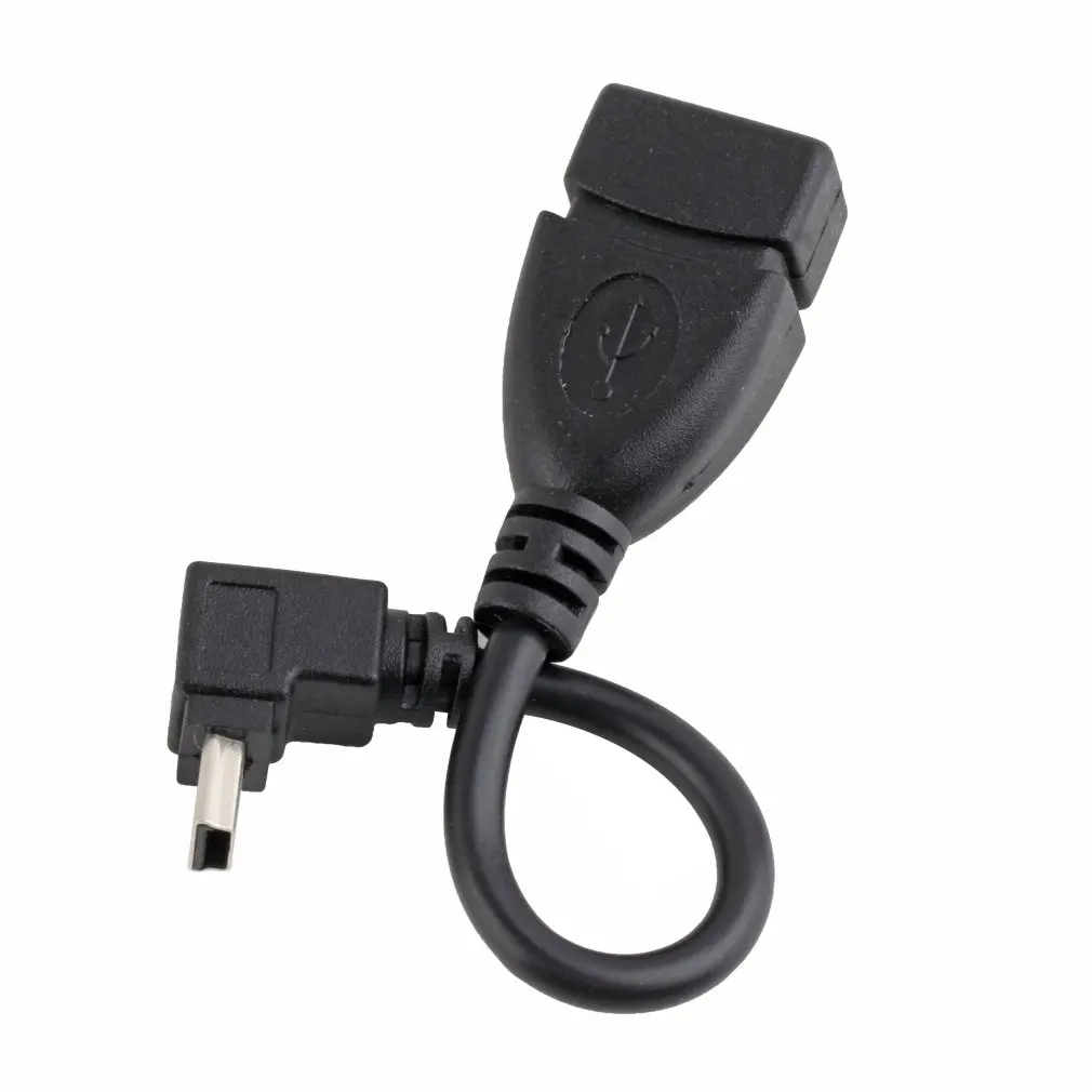 Black Portable Design High Quality USB A Female to Mini 5P USB B Male Conversion Adapter OTG Cable Upwards
Black Portable Design High Quality USB A Female to Mini 5P USB B Male Conversion Adapter OTG Cable Upwards