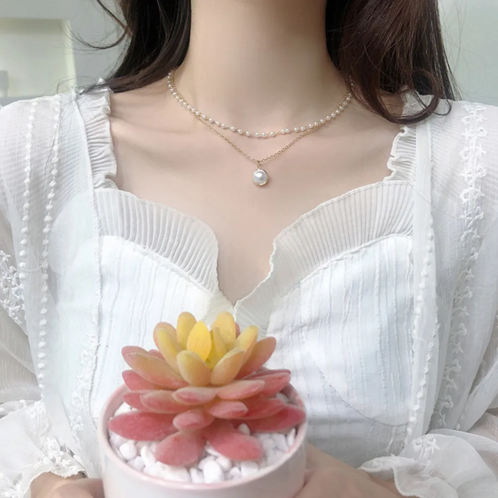 Podollan Fashion Luxury Pearl Pendant Pop Super Beautiful Pearl Double Necklace Charm Pendants Necklaces For Women Lover Gift
Podollan Fashion Luxury Pearl Pendant Pop Super Beautiful Pearl Double Necklace Charm Pendants Necklaces For Women Lover Gift