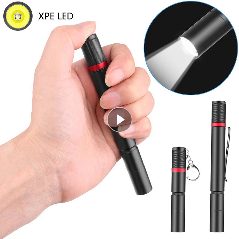 Portable Mini Flashlight With Lamp XPE Bead LED Glare Torch Waterproof Pen Light With Pen Clip Hang Buckle For Outdoor Camping
Portable Mini Flashlight With Lamp XPE Bead LED Glare Torch Waterproof Pen Light With Pen Clip Hang Buckle For Outdoor Camping
