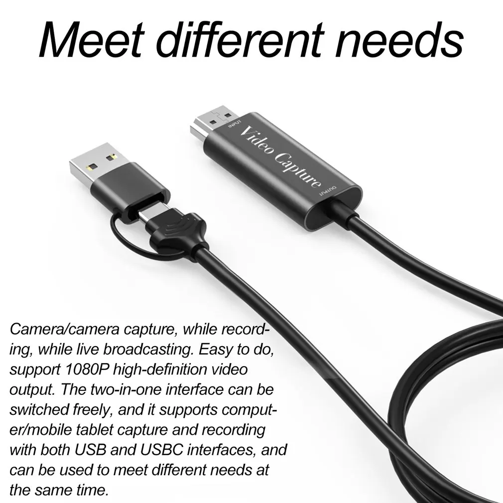 USB-A USB C к HDMI-совместимая карта видеозахвата Видео Аудио преобразователь ТВ DVD VHS Аудио Захват адаптер карта тв видео DVR
USB-A USB C к HDMI-совместимая карта видеозахвата Видео Аудио преобразователь ТВ DVD VHS Аудио Захват адаптер карта тв видео DVR