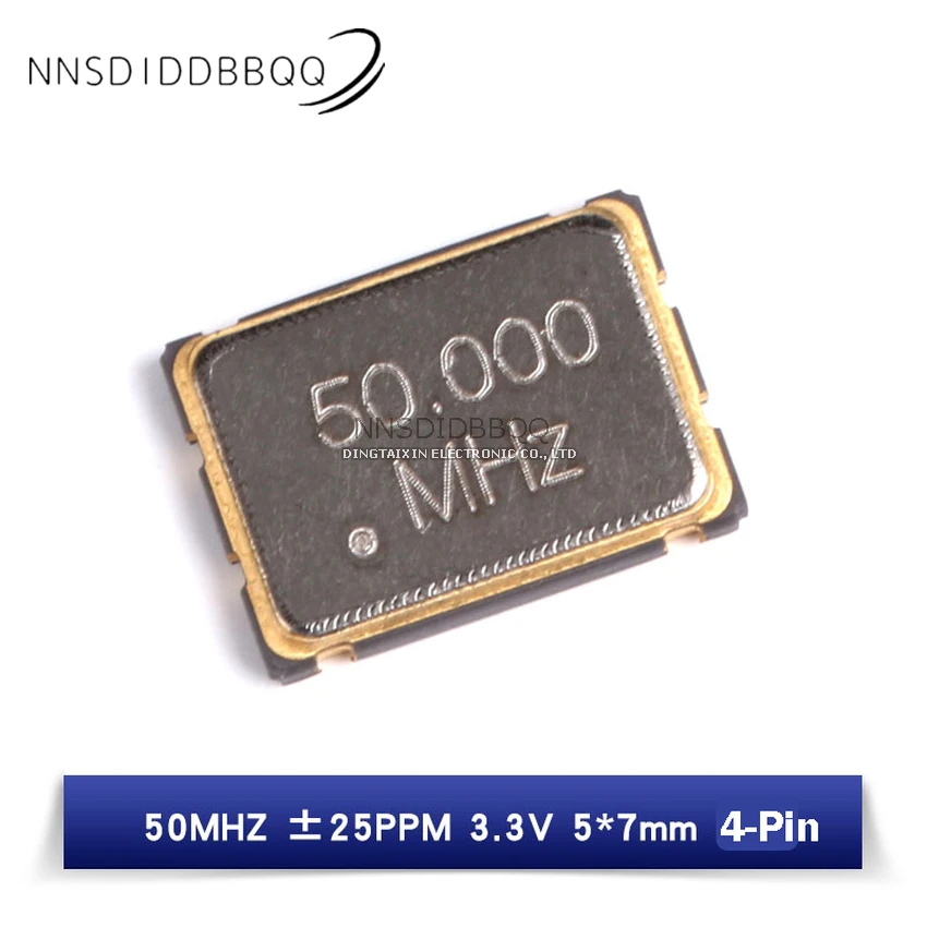 10 шт. 7050 50 МГц 3,3 В 4-контактный SMD активный кварцевый генератор 5*7 мм 5070 активный генератор компонентов
10 шт. 7050 50 МГц 3,3 В 4-контактный SMD активный кварцевый генератор 5*7 мм 5070 активный генератор компонентов