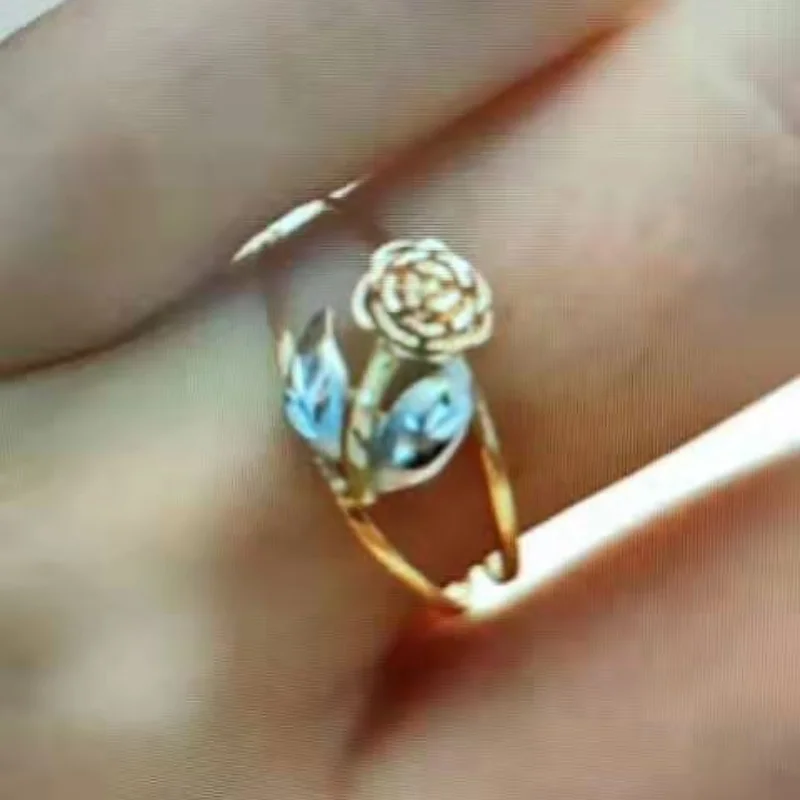 Simple Fashion Gold Plated Flower Diamond Ring Wedding Promise Rings for Couples Jewelry Wholesale
Simple Fashion Gold Plated Flower Diamond Ring Wedding Promise Rings for Couples Jewelry Wholesale