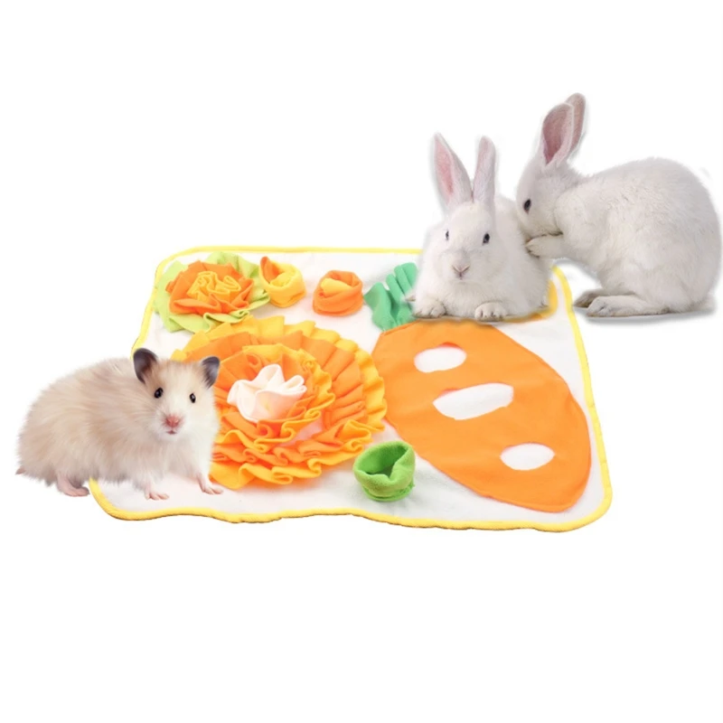 Rabbit Snuffle Bunny Hay Dispensing Blanket for Rabbits Interactive Stuffed Pet Chew Toy Reducing Boredom Preventing Obe
Rabbit Snuffle Bunny Hay Dispensing Blanket for Rabbits Interactive Stuffed Pet Chew Toy Reducing Boredom Preventing Obe