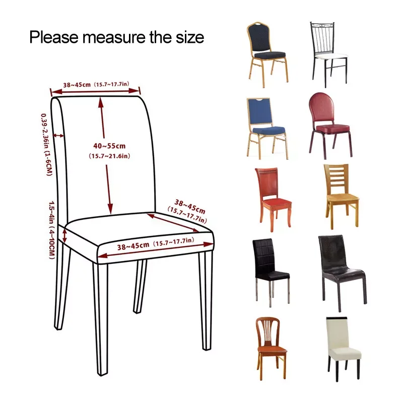 2022Slipcover Removable Anti-dirty Seat Chair Cover Spandex Kitchen Cover for Banquet Wedding Dinner Restaurant 1PC
2022Slipcover Removable Anti-dirty Seat Chair Cover Spandex Kitchen Cover for Banquet Wedding Dinner Restaurant 1PC
