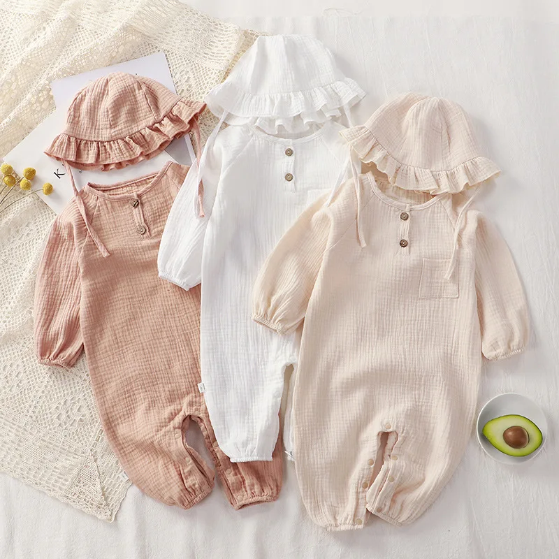 Baby Clothes Baby Romper Spring and Autumn New Newborn Long Crawling Clothes Cotton Gauze Baby Girl Romper
Baby Clothes Baby Romper Spring and Autumn New Newborn Long Crawling Clothes Cotton Gauze Baby Girl Romper