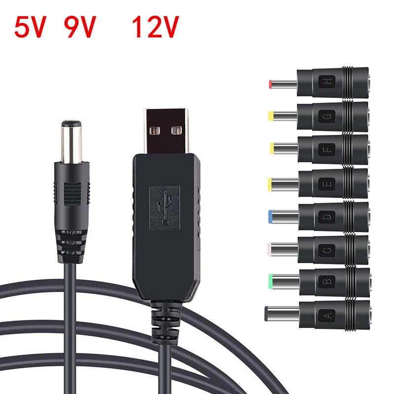 USB To DC Power Cable 5V To 12V Boost Converter 8 Adapters USB To DC Jack Charging Cable For Wifi Router Mini Fan Speaker
USB To DC Power Cable 5V To 12V Boost Converter 8 Adapters USB To DC Jack Charging Cable For Wifi Router Mini Fan Speaker