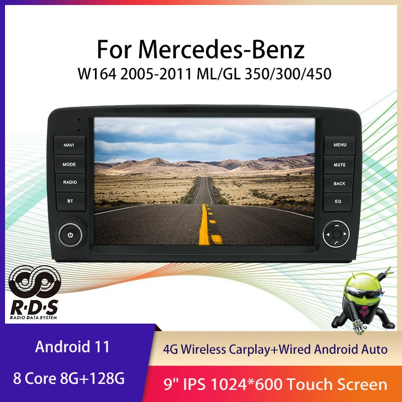 Android 10.0 Octa Core Car GPS Navigation For Mercedes-Benz W164 2005-2011 ML/GL 350/300/450 Auto Radio Stereo Multimedia Player
Android 10.0 Octa Core Car GPS Navigation For Mercedes-Benz W164 2005-2011 ML/GL 350/300/450 Auto Radio Stereo Multimedia Player