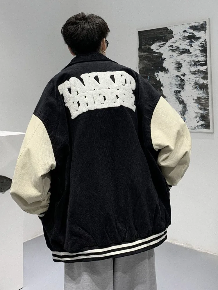 SYUHGFA 2022 Corduroy Lapel Jacket Letter Embroidery New Autumn Clothes Loose Fashion Unisex Coats Brand Male Casual Outerware
SYUHGFA 2022 Corduroy Lapel Jacket Letter Embroidery New Autumn Clothes Loose Fashion Unisex Coats Brand Male Casual Outerware