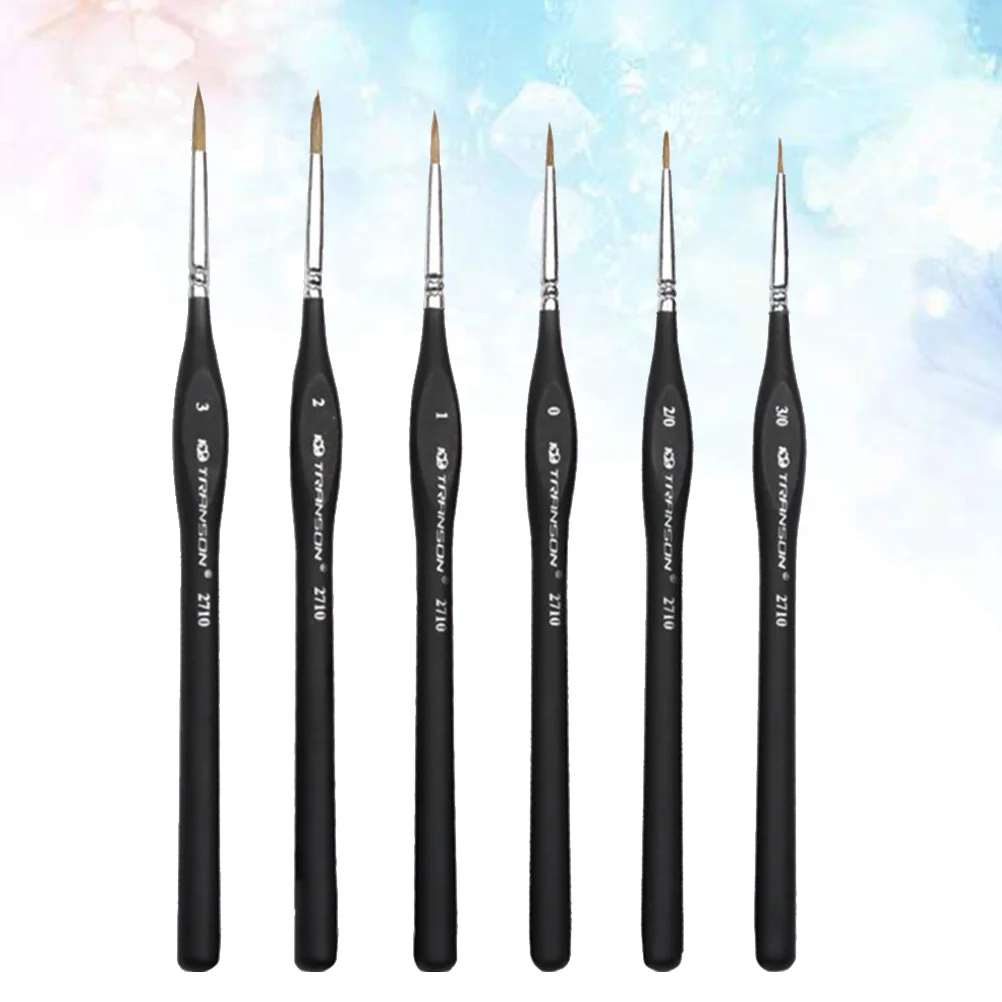 6 Pcs Weasel Hair Brushes Liners Micro Miniatures Painting Paintbrushes Stroke Tools
6 Pcs Weasel Hair Brushes Liners Micro Miniatures Painting Paintbrushes Stroke Tools