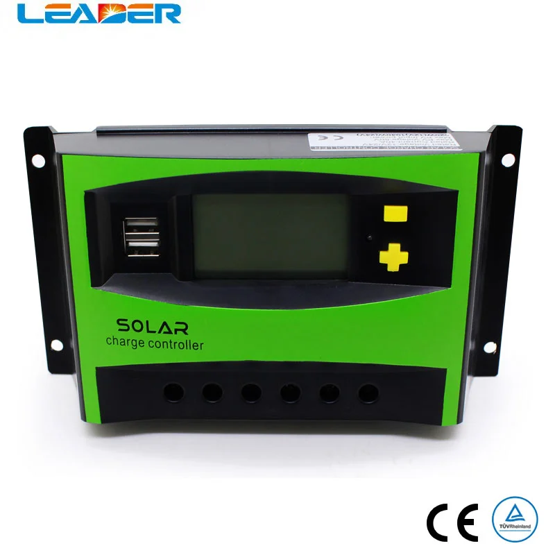 LEADER 20A-60A 12/24V MPPT LCD Display Solar PV Charge Regulators PWM Solar Charger Controller Dual USB Solar Charge Controller
LEADER 20A-60A 12/24V MPPT LCD Display Solar PV Charge Regulators PWM Solar Charger Controller Dual USB Solar Charge Controller