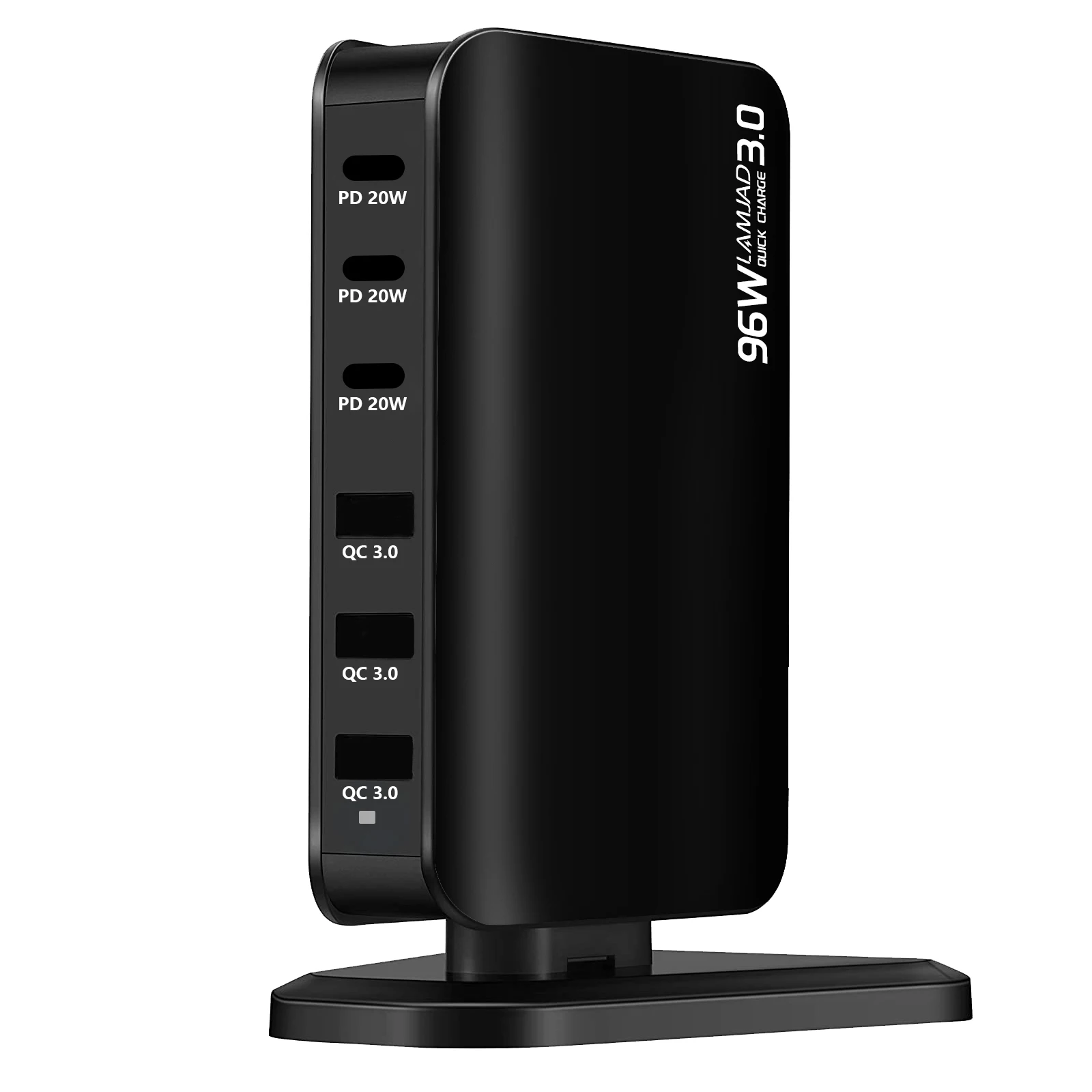 96W USB Fast Charger with 3 PD 20W 3 QC3.0 Ports Quick Charging Power Adapter for iPhone Samsung MacBook MateBook Tablets
96W USB Fast Charger with 3 PD 20W 3 QC3.0 Ports Quick Charging Power Adapter for iPhone Samsung MacBook MateBook Tablets