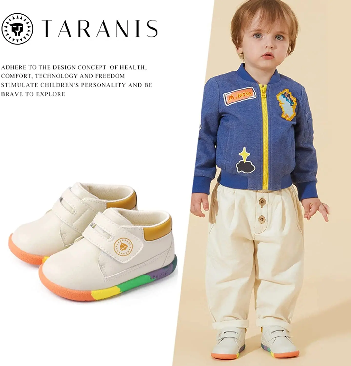 Taraniskids Toddler Shoes Baby Boys Girls Sneakers Infant Lightweight Soft Non Slip First Walkers Shoes
Taraniskids Toddler Shoes Baby Boys Girls Sneakers Infant Lightweight Soft Non Slip First Walkers Shoes