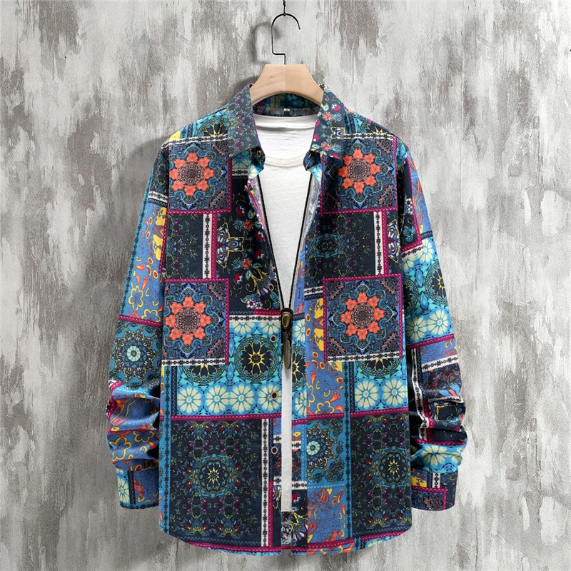 2022 New Autumn Men's Long Sleeve Printed Shirt Hawaiian Button Clothes Korean Fashion T-Shirt Lightweight Beach Clothes
2022 New Autumn Men's Long Sleeve Printed Shirt Hawaiian Button Clothes Korean Fashion T-Shirt Lightweight Beach Clothes