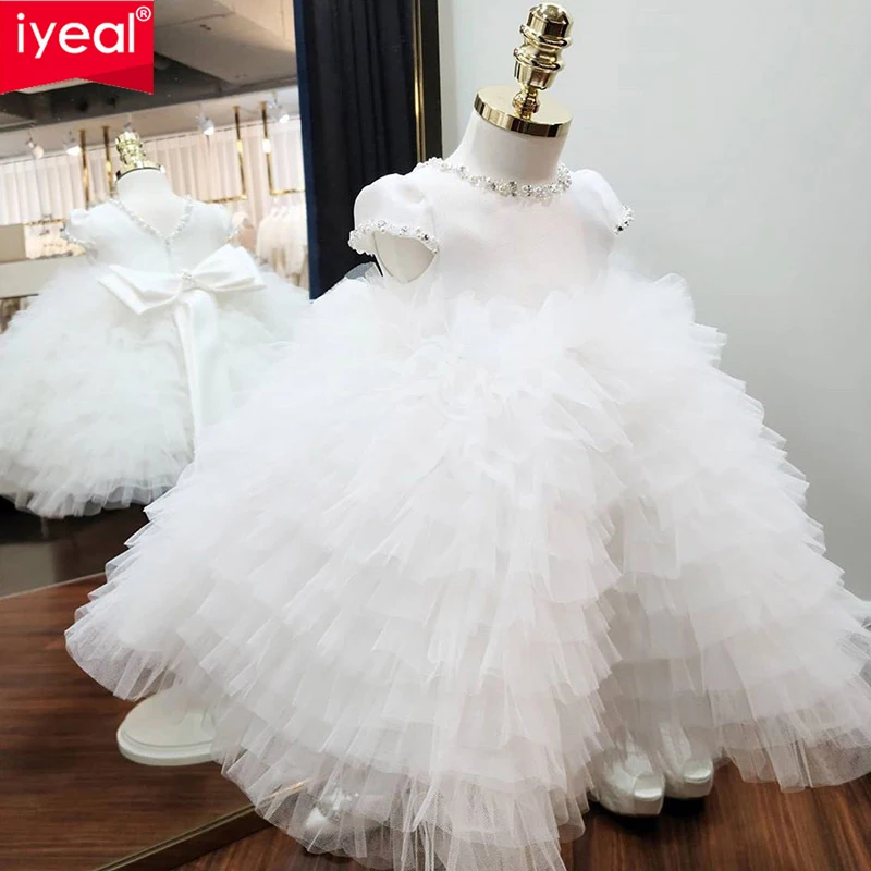 Свадебное платье IYEAL для девочек с цветами, платье принцессы для маленьких девочек, новое белое свадебное платье, платье для 1-го дня рождения для маленьких девочек
Свадебное платье IYEAL для девочек с цветами, платье принцессы для маленьких девочек, новое белое свадебное платье, платье для 1-го дня рождения для маленьких девочек