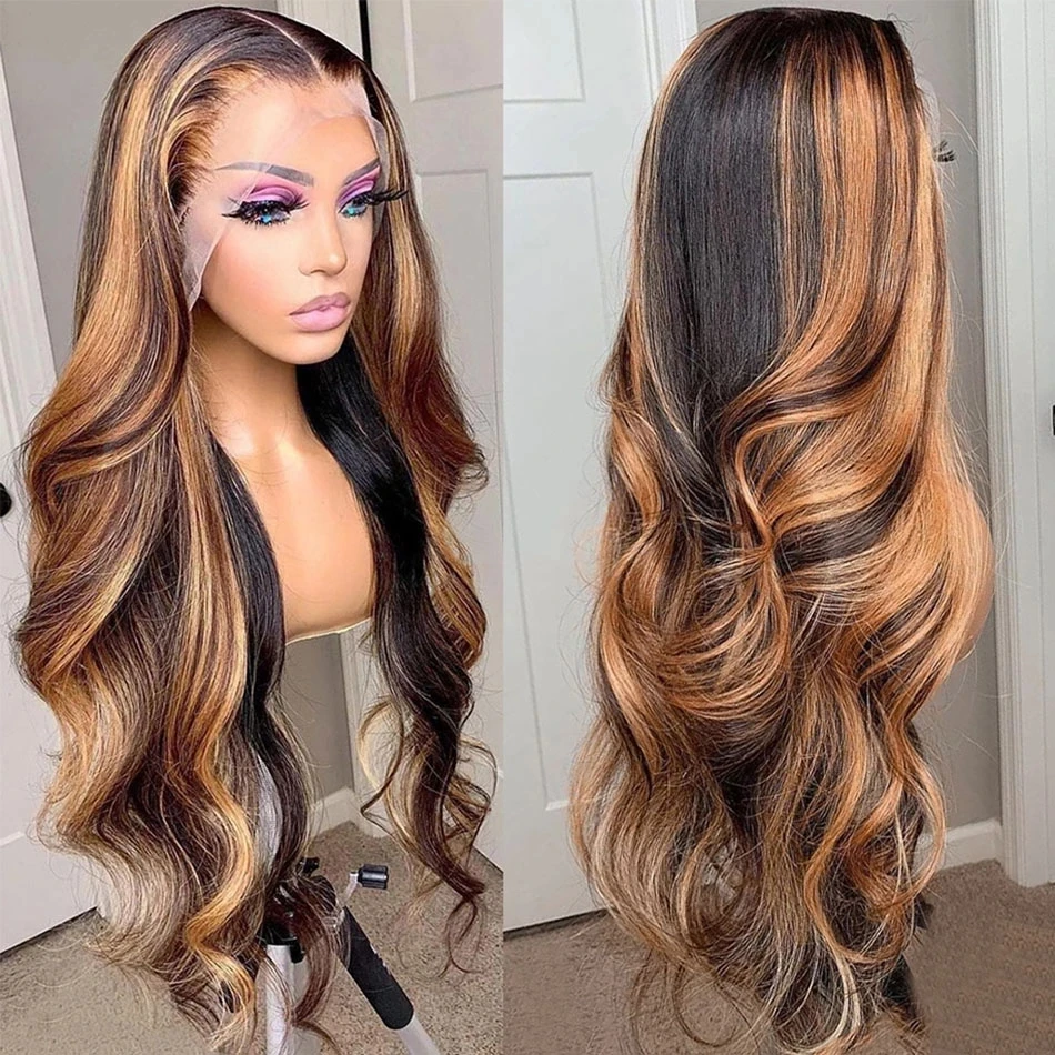 Highlight Body Wave Brazilian Remy 100% Human Hair Wigs For Black Women 13x4 Honey Blonde Lace Frontal Wig Ombre 5X5 Closure Wig
Highlight Body Wave Brazilian Remy 100% Human Hair Wigs For Black Women 13x4 Honey Blonde Lace Frontal Wig Ombre 5X5 Closure Wig