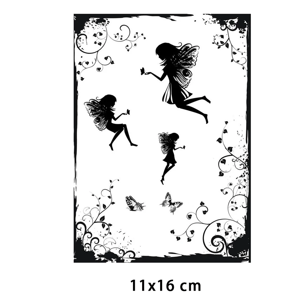New Arrivals Butterfly Fairy Clear Stamps for DIY Scrapbooking Card Transparent Rubber Stamps Making Photo Album Crafts Template
New Arrivals Butterfly Fairy Clear Stamps for DIY Scrapbooking Card Transparent Rubber Stamps Making Photo Album Crafts Template