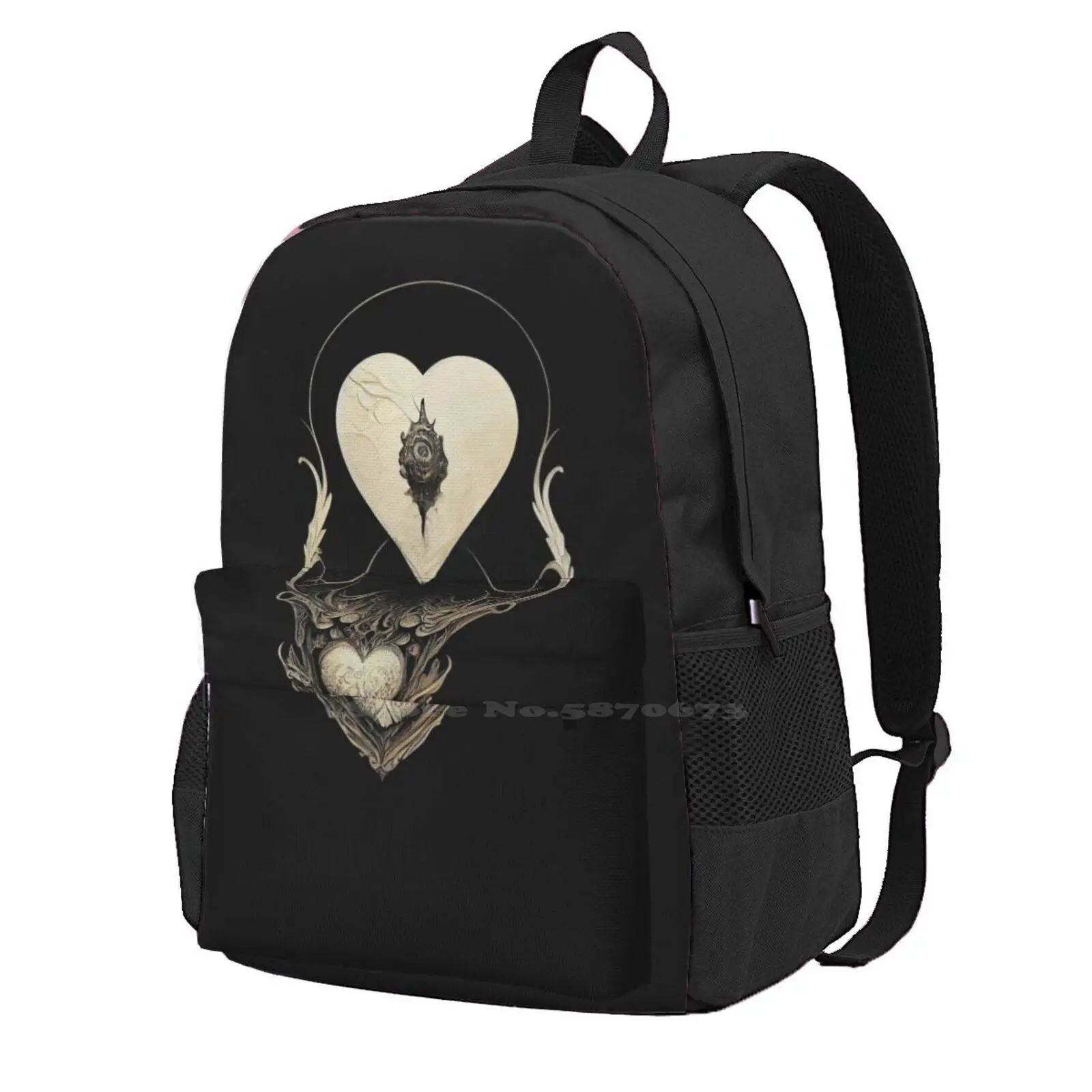 Gothic Heart Hot Sale Backpack Fashion Bags Alternative Filigree Hearts Gothic Swirl Love Heart Gothic Heart Romance Romantic
Gothic Heart Hot Sale Backpack Fashion Bags Alternative Filigree Hearts Gothic Swirl Love Heart Gothic Heart Romance Romantic