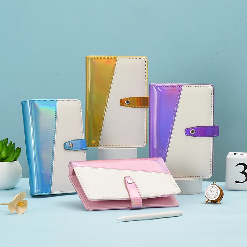 Macaron Color Laser Patch Leather A6 PU Leather DIY Binder Notebook Cover Diary Schedule Paper Cover School Stationery
Macaron Color Laser Patch Leather A6 PU Leather DIY Binder Notebook Cover Diary Schedule Paper Cover School Stationery