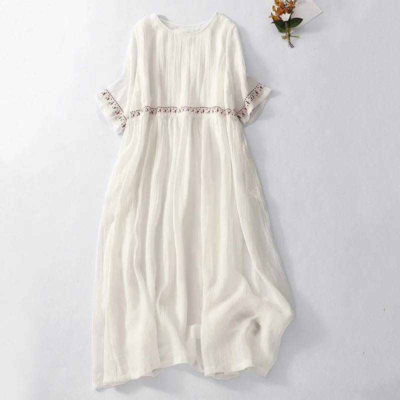 New 2023 Fashion Party Dress Elegant Dress Summer Round Neck Cotton and Linen Wardrobe Elegant Pretty Dresses for Women
New 2023 Fashion Party Dress Elegant Dress Summer Round Neck Cotton and Linen Wardrobe Elegant Pretty Dresses for Women