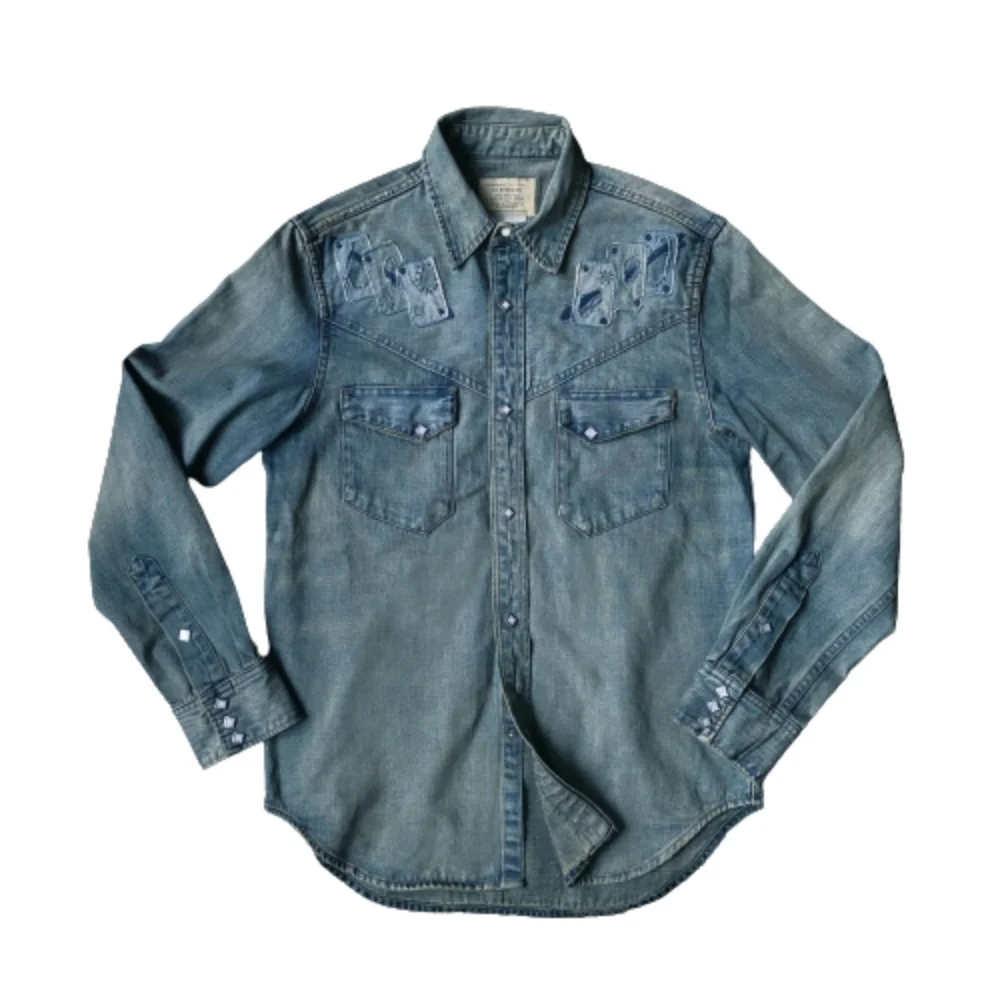 Men's Shirt Poker Gambler Regular Fit Distressed Washed America Vintage Western Clothing
Men's Shirt Poker Gambler Regular Fit Distressed Washed America Vintage Western Clothing