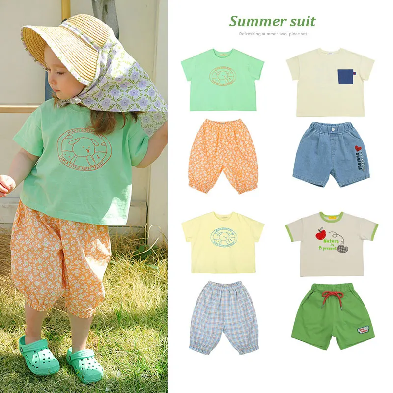 2022 New Cotton Carrot Boys Short Sleeve Suit Cute AM Children Bear Print Avocado Green Girls Short Sleeve Suit Cute Fresh Girl
2022 New Cotton Carrot Boys Short Sleeve Suit Cute AM Children Bear Print Avocado Green Girls Short Sleeve Suit Cute Fresh Girl