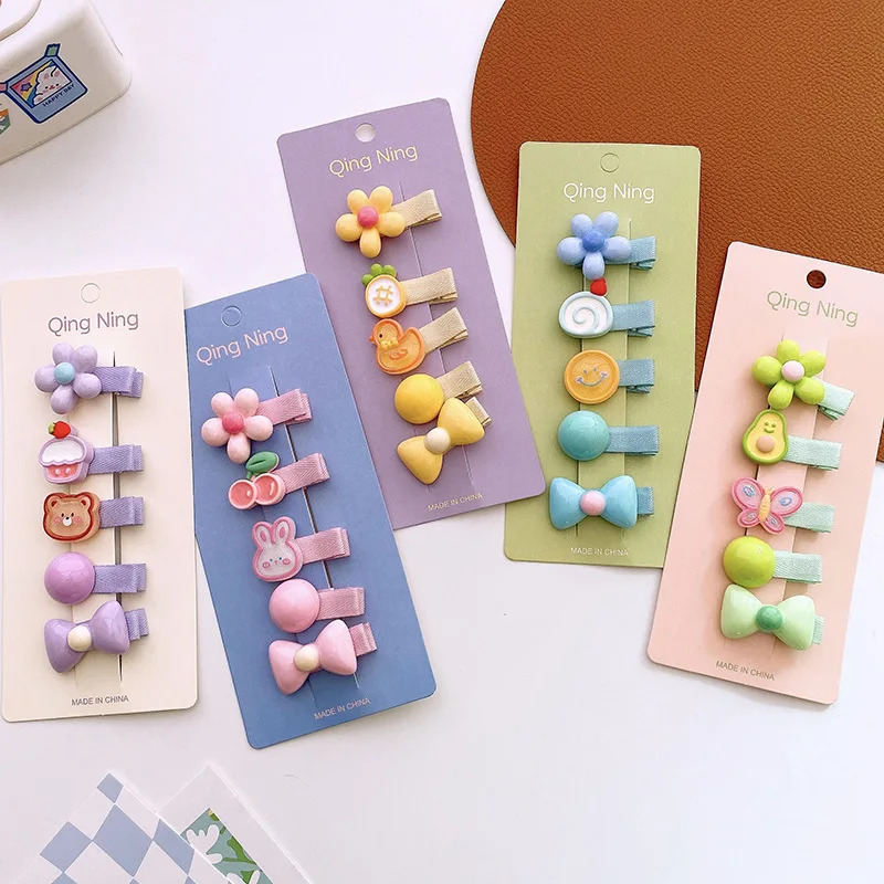5 Pcs/Set Children Cute Candy Cartoon Fruit Flower Carrot Ornament Hair Clips Girls Lovely Hollow Hairpins Kids Hair Accessories
5 Pcs/Set Children Cute Candy Cartoon Fruit Flower Carrot Ornament Hair Clips Girls Lovely Hollow Hairpins Kids Hair Accessories