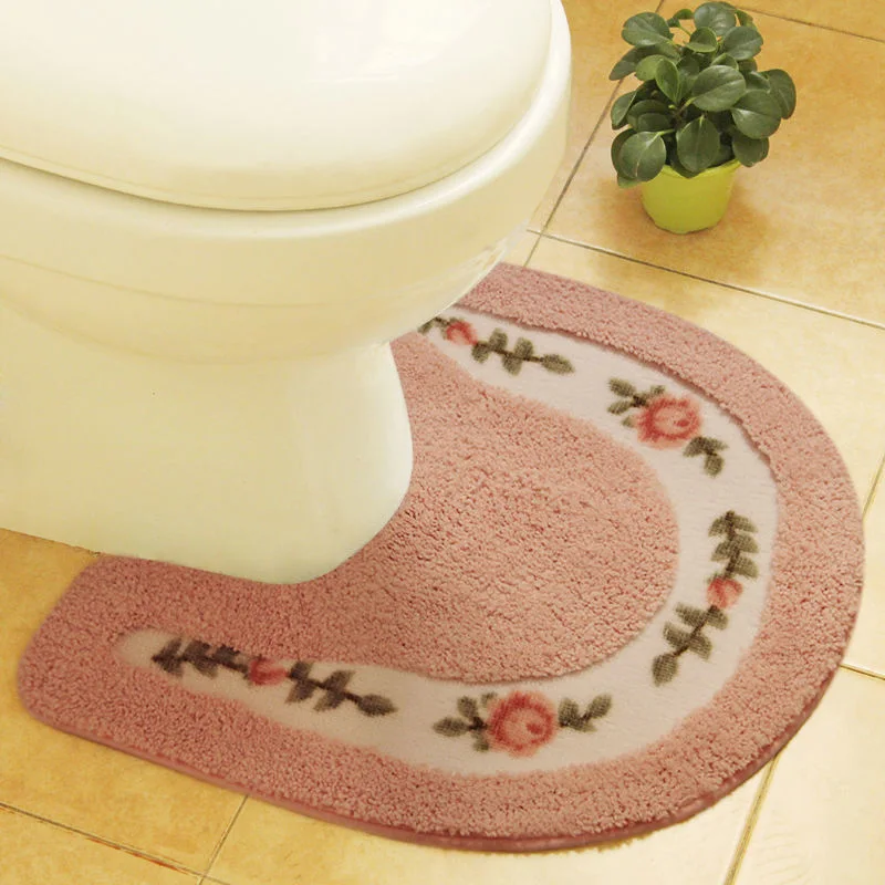 50x50cm Toilet Pedestal Lint Rug U Shaped Bath Mats Anti-Slip Home Floral Bathroom Carpet Decoration Bath Toilet Accessories
50x50cm Toilet Pedestal Lint Rug U Shaped Bath Mats Anti-Slip Home Floral Bathroom Carpet Decoration Bath Toilet Accessories