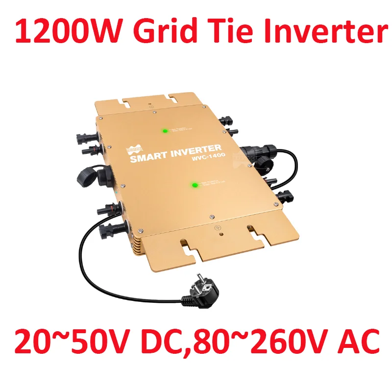 1200W Inverter Solar Grid Tie MPPT Micro Inverter DC to AC 33-50V 80-260V Pure Sine Wave Converter Microinverter Home Appliances
1200W Inverter Solar Grid Tie MPPT Micro Inverter DC to AC 33-50V 80-260V Pure Sine Wave Converter Microinverter Home Appliances