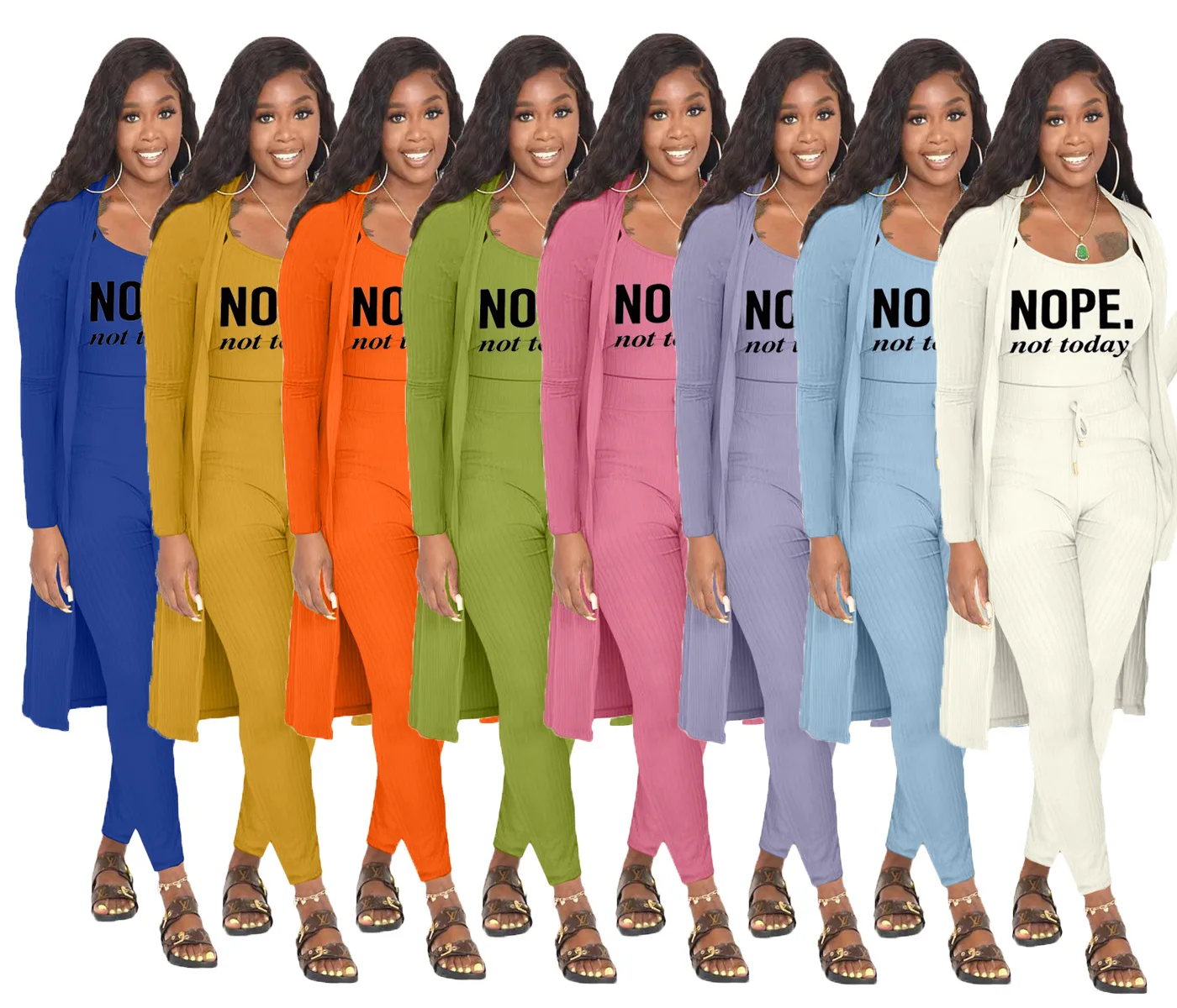 2022 Autumn Fashion Womens Suspenders Vest Long Cloak Pit Strip Solid Color High Waist Slim Trousers Sports Women 3-piece Set
2022 Autumn Fashion Womens Suspenders Vest Long Cloak Pit Strip Solid Color High Waist Slim Trousers Sports Women 3-piece Set
