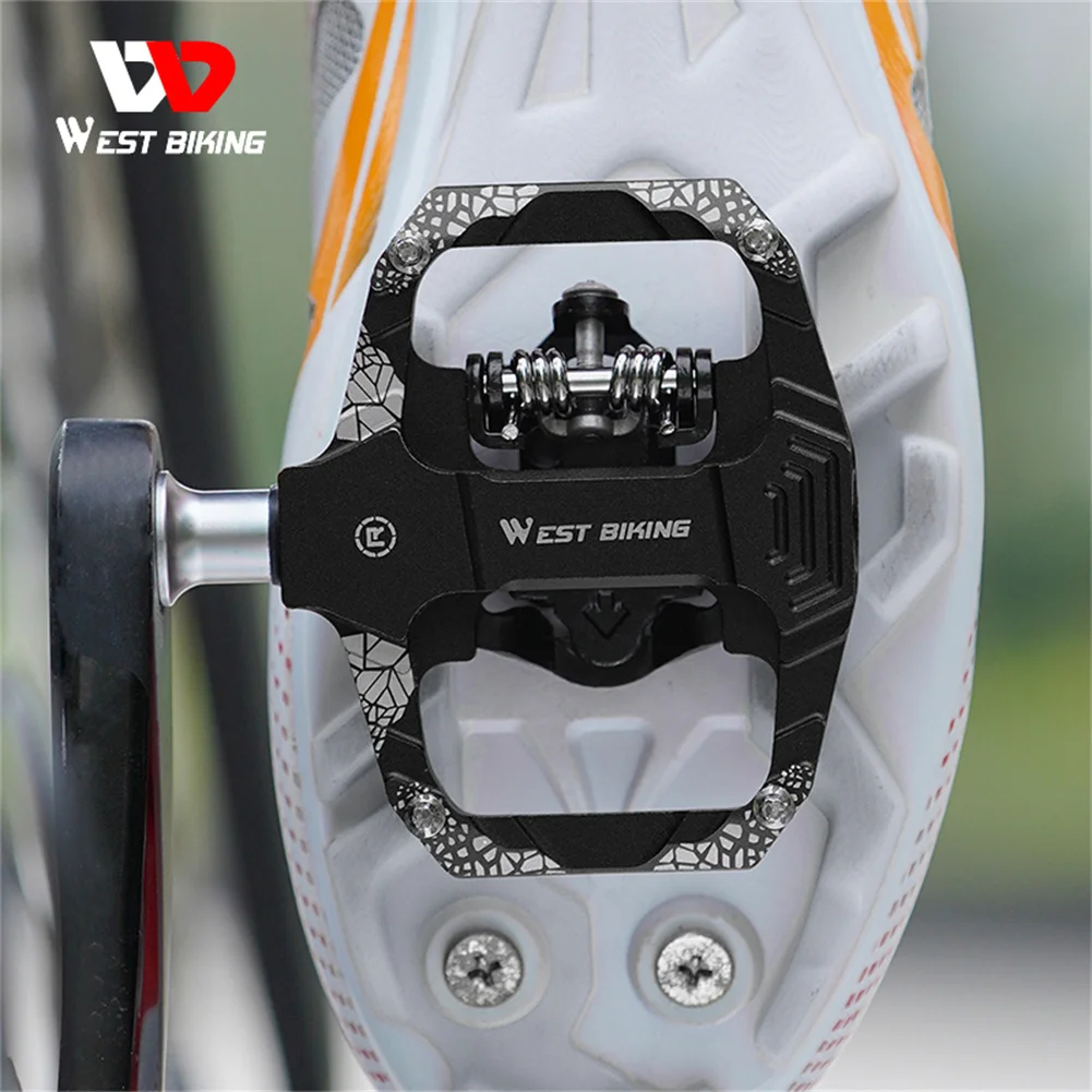 WEST BIKING Bicycle Pedals MTB Pedal Lock Flat Pedal For SPD Dual Purpose 9/16' Aluminum Alloy Cycling Sealed Bearing Pedals
WEST BIKING Bicycle Pedals MTB Pedal Lock Flat Pedal For SPD Dual Purpose 9/16' Aluminum Alloy Cycling Sealed Bearing Pedals