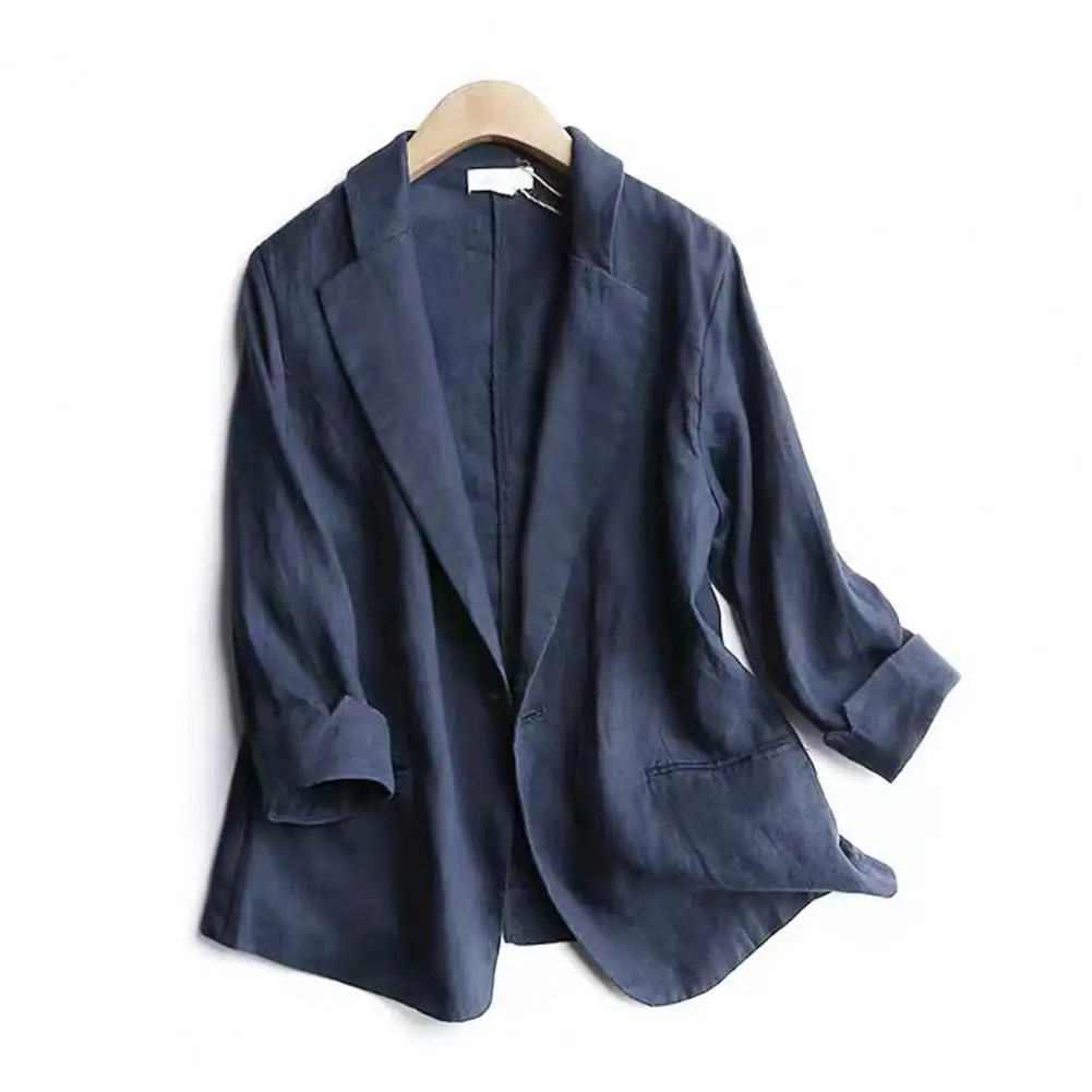 Suit Blazer Women Suit Coat Solid Color suit jacket Turn-down Collar Long Sleeves Pockets Formal Lady Blazer Female Jackets Coat
Suit Blazer Women Suit Coat Solid Color suit jacket Turn-down Collar Long Sleeves Pockets Formal Lady Blazer Female Jackets Coat