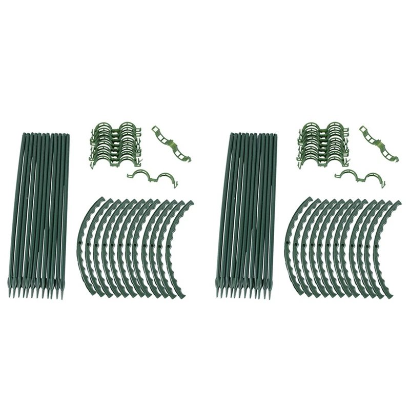 Plant Support, 24 Pcs Plant Stakes Half Round Ring Plant Cage Holder Flower Pot Climbing Trellis With 20 Plant Clips
Plant Support, 24 Pcs Plant Stakes Half Round Ring Plant Cage Holder Flower Pot Climbing Trellis With 20 Plant Clips