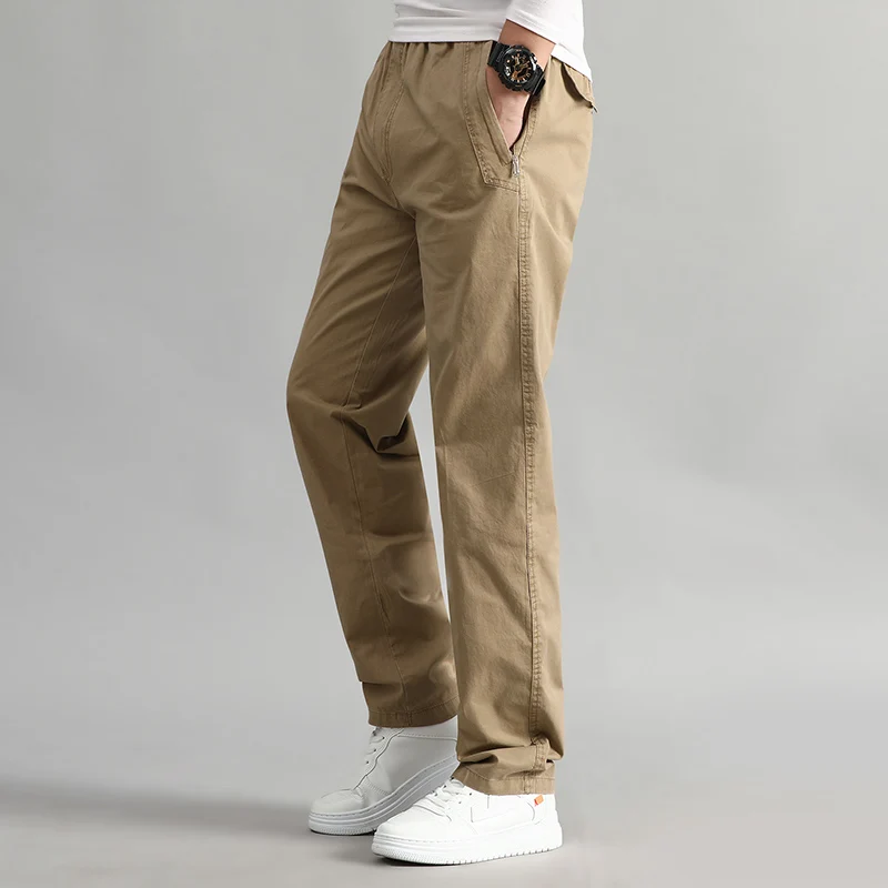 Men Casual Cargo Pants Four Seasons Cotton Men Trousers Multi Zipper Pockets Loose Straight Jogging Pants Middle Aged Men 6XL
Men Casual Cargo Pants Four Seasons Cotton Men Trousers Multi Zipper Pockets Loose Straight Jogging Pants Middle Aged Men 6XL