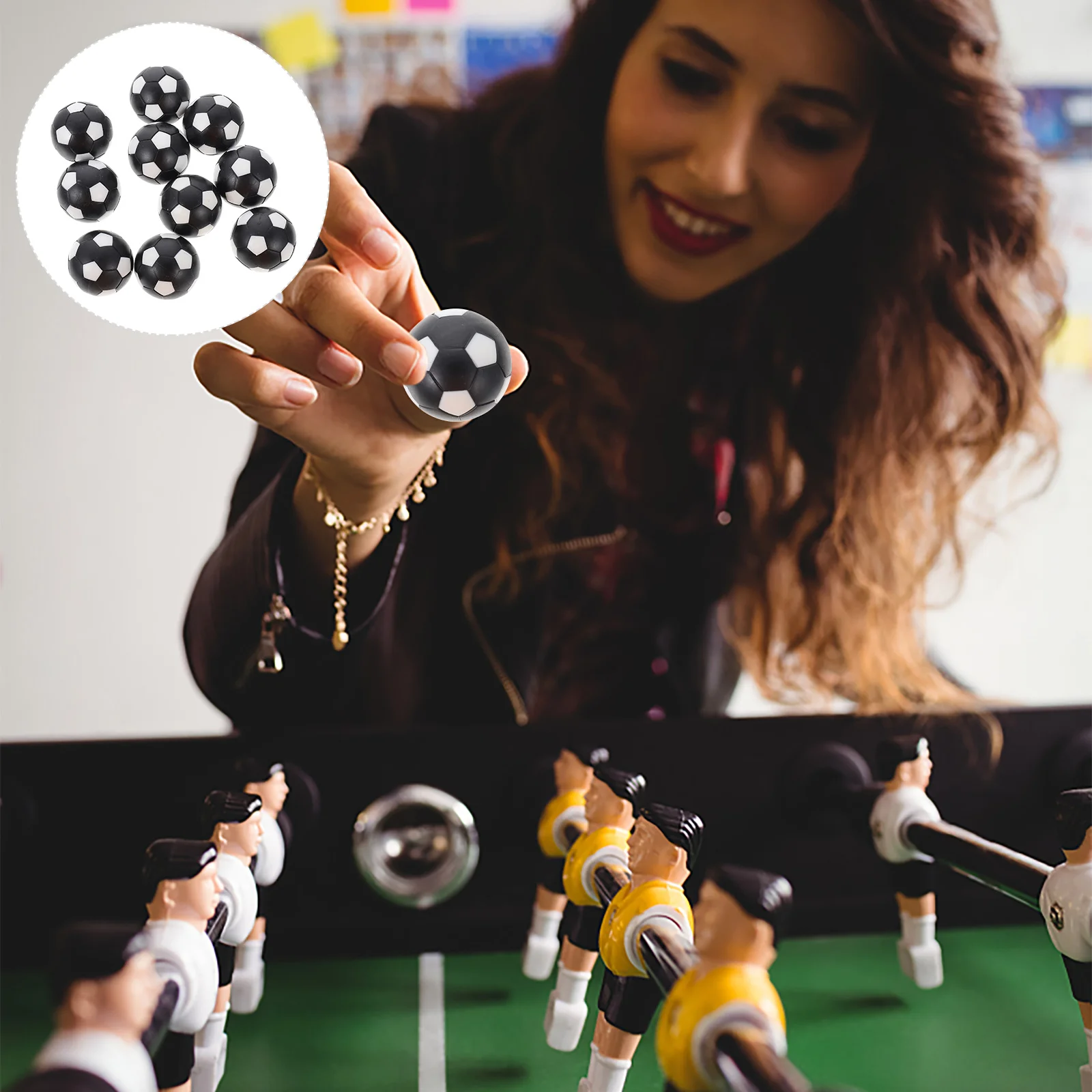 10Pcs Footballs Foosball Soccer Balls Tabletop Game Football Table Soccer Balls Table Football Balls
10Pcs Footballs Foosball Soccer Balls Tabletop Game Football Table Soccer Balls Table Football Balls