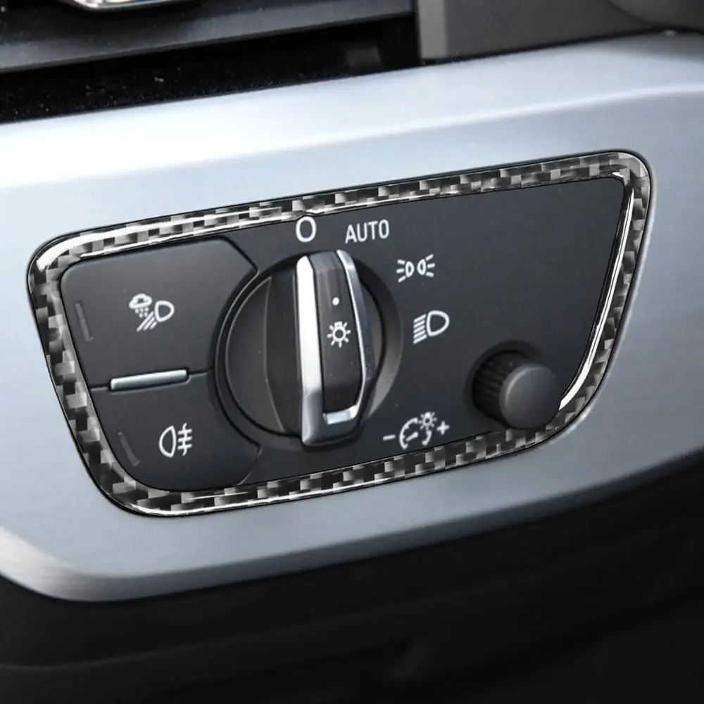 Car Headlight Light Switch Button Panel Sticker Carbon Fiber Texture Cover For Audi A4 B9 17-19 LHD Car Decoration Accessories
Car Headlight Light Switch Button Panel Sticker Carbon Fiber Texture Cover For Audi A4 B9 17-19 LHD Car Decoration Accessories