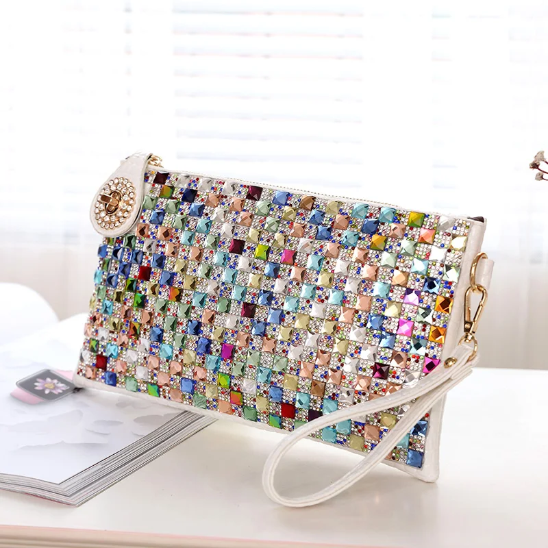 Korean fashion diamond envelope set women's shoulder strap diamond Messenger Handbag
Korean fashion diamond envelope set women's shoulder strap diamond Messenger Handbag