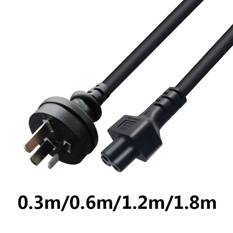 

Australia New Zealand AU Plug SAA Male to IEC C5 3pin Female Travel AC Extension Cord Power Supply Cable 0.3M 0.6M 1.2M 1.8M