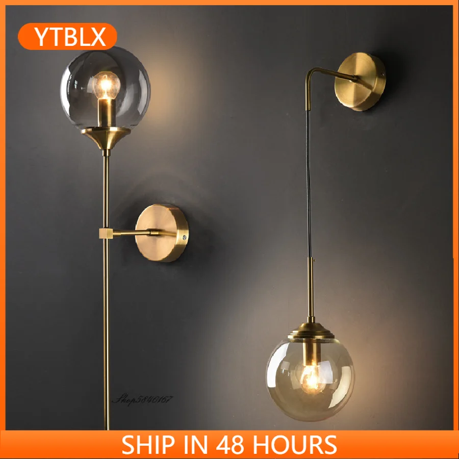 Настенный ретро-светильник в скандинавском стиле, настенное бра из серого стекла для гостиной, спальни, декоративное освещение для зеркала,... 
Настенный ретро-светильник в скандинавском стиле, настенное бра из серого стекла для гостиной, спальни, декоративное освещение для зеркала,...